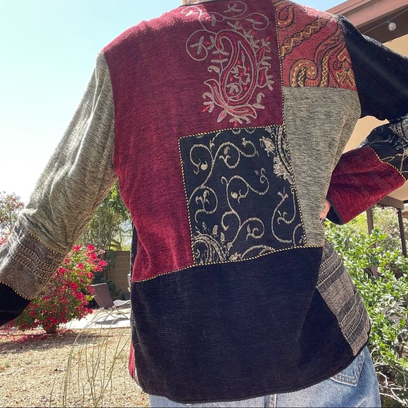 Vintage Indigo Moon Patchwork Jacket - Picture 2 of 5